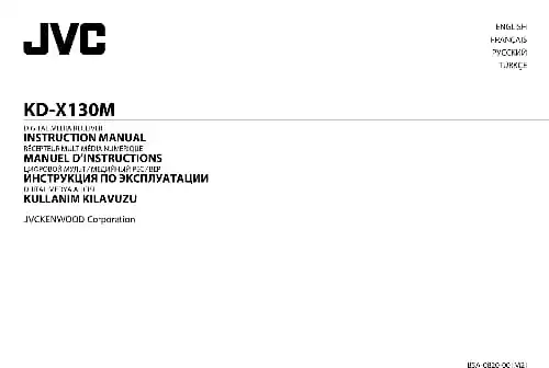 JVC KD-X130M. Інструкція з експлуатації