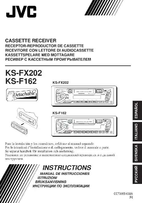 JVC KS-FX202. Інструкція з експлуатації