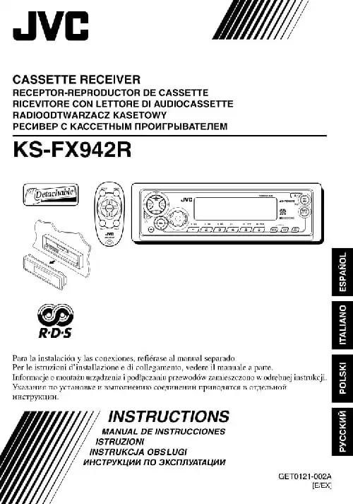 JVC KS-FX942R. Інструкція з експлуатації