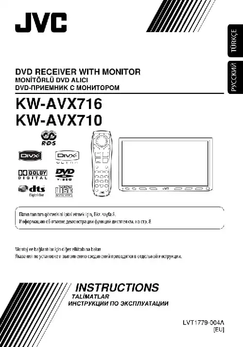 JVC KW-AVX716. Інструкція з експлуатації