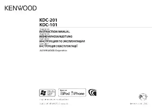 Kenwood KDC-201. Інструкція з експлуатації