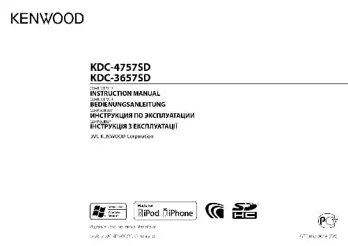 Kenwood KDC-3657SD. Інструкція з експлуатації
