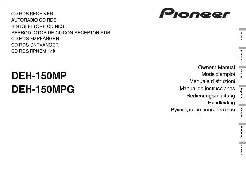 Pioneer DEH-150MPG. Інструкція з експлуатації