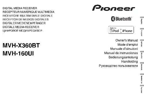 Pioneer MVH-160UI. Інструкція з експлуатації