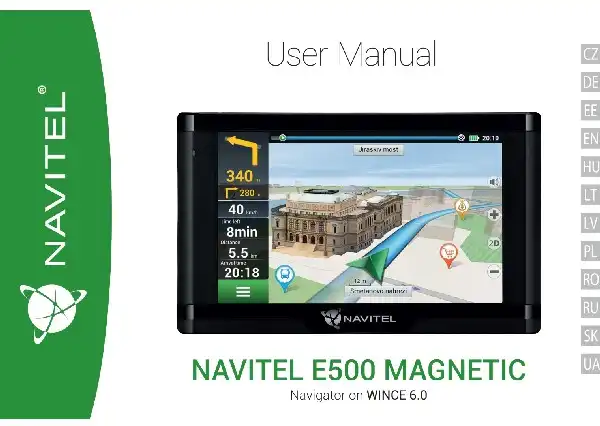 GPS-навігатор NAVITEL E500 MAGNETIC Інструкція з експлуатації