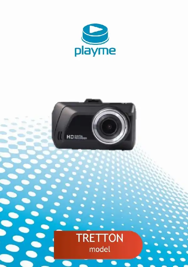 Відеореєстратор Playme Tretton. Інструкція з експлуатації