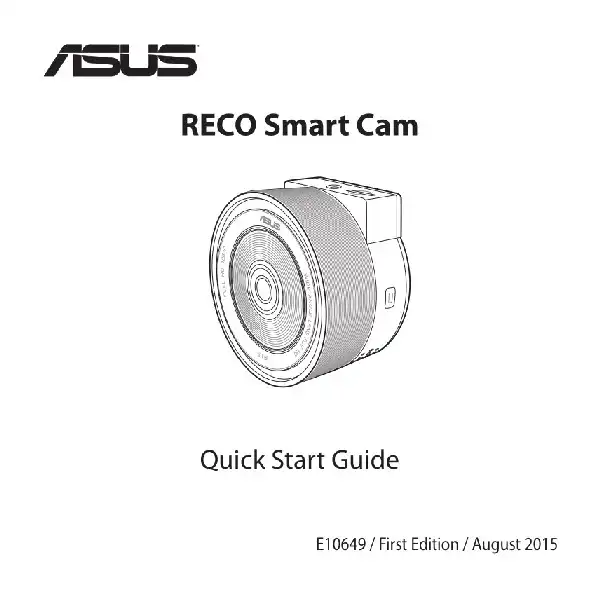 Відеореєстратор Asus RECO Smart Car. Інструкція з експлуатації