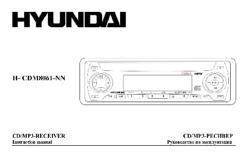 Hyundai Electronics H-CDM8061-NN. Інструкція з експлуатації