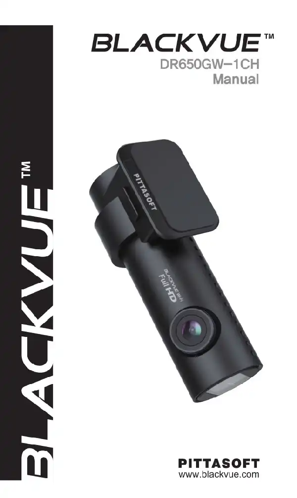 Відеореєстратор Blackvue DR650GW-1CH. Інструкція з експлуатації