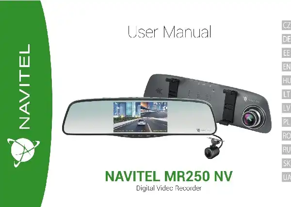 Відеореєстратор Navitel MR250 NV. Інструкція з експлуатації