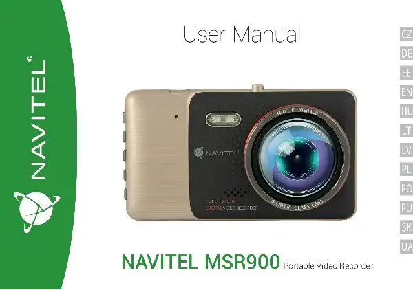 Відеореєстратор Navitel MSR900. Інструкція з експлуатації