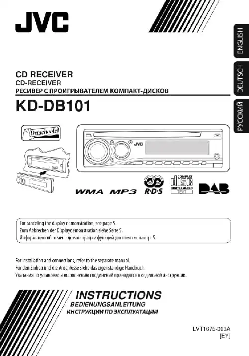 JVC KD-DB101. Інструкція з експлуатації