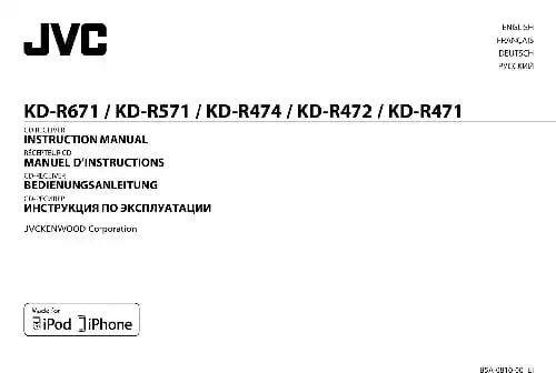 JVC KD-R472. Інструкція з експлуатації