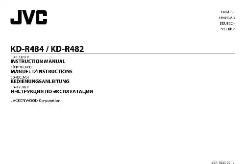 JVC KD-R484. Інструкція з експлуатації