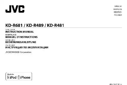 JVC KD-R681. Інструкція з експлуатації