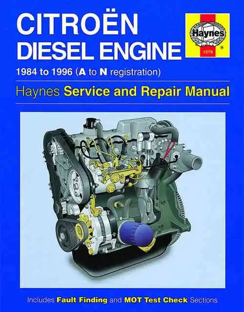 Citroen Diesel Engine 1984-1996. Haynes Service and Repair Manual