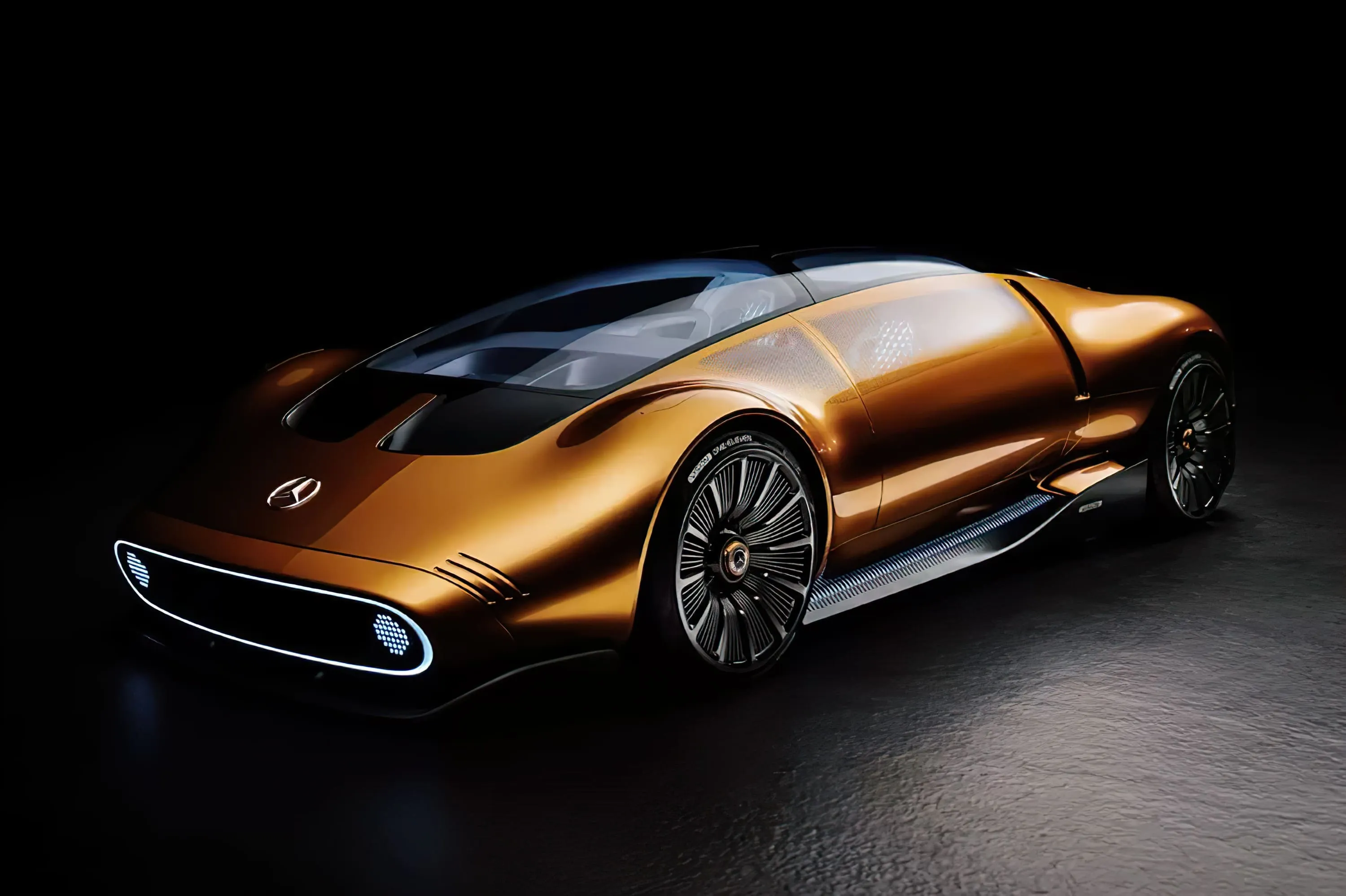 Mercedes-Benz Vision One-Eleven: ретро-стиль, цифрова оптика та пара електромоторів