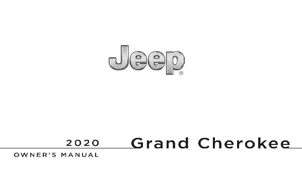 Jeep Grand Cherokee 2020 MY. Owner's Manual