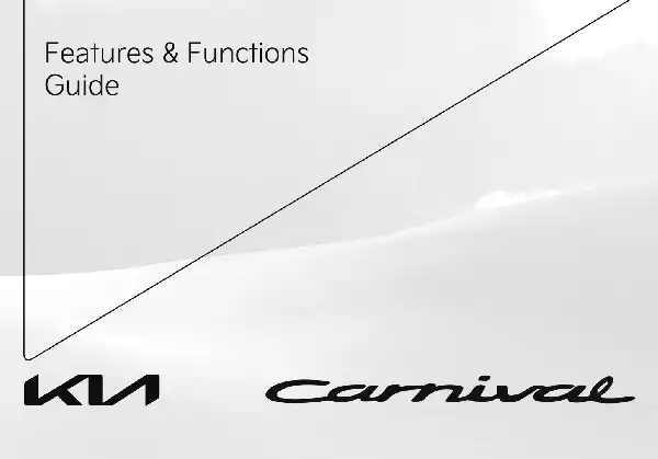 KIA Carnival 2022 MY. Features and Functions Guide