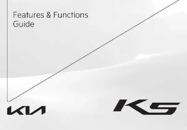 KIA K5 2022 MY. Features and Functions Guide