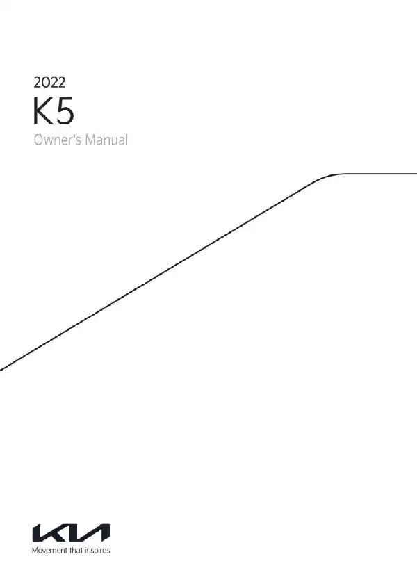 KIA K5 2022 MY. Owner&#39;s Manual