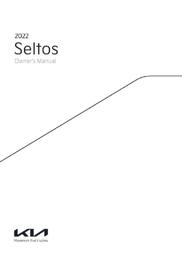 KIA Seltos 2022 MY. Owner&#39;s Manual