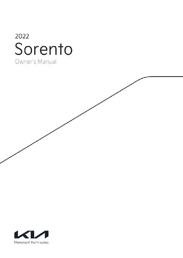 KIA Sorento 2022 MY. Owner&#39;s Manual