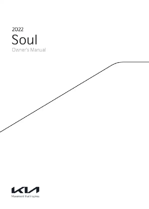 KIA Soul 2022 MY. Owner&#39;s Manual