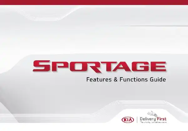 KIA Sportage 2022 MY. Features and Functions Guide