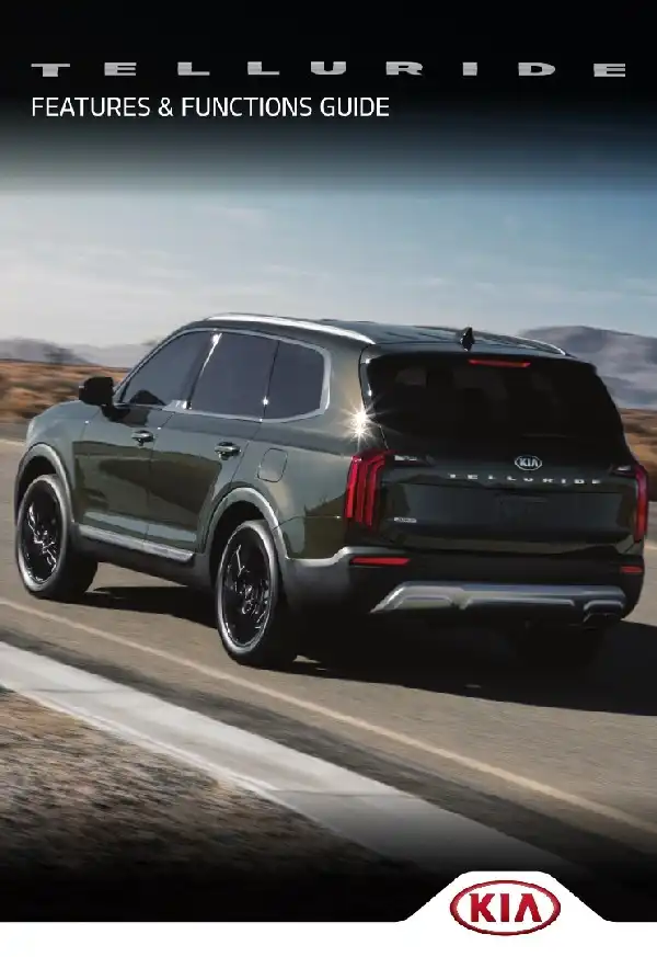 KIA Telluride 2020 MY. Features and Functions Guide