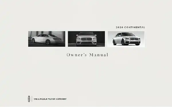 Lincoln Continental 2020 MY. Owner&#39;s Manual
