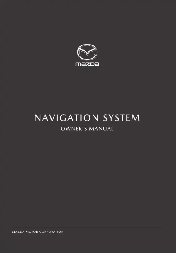Mazda CX-9 2021 MY. Navigation Manual