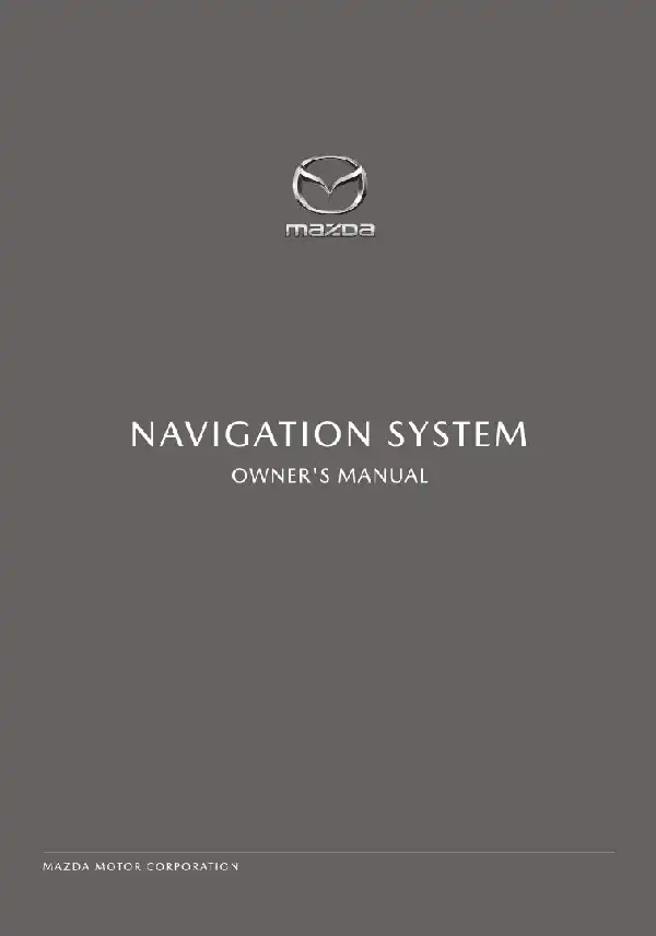 Mazda CX-30 2021 MY. Navigation Manual