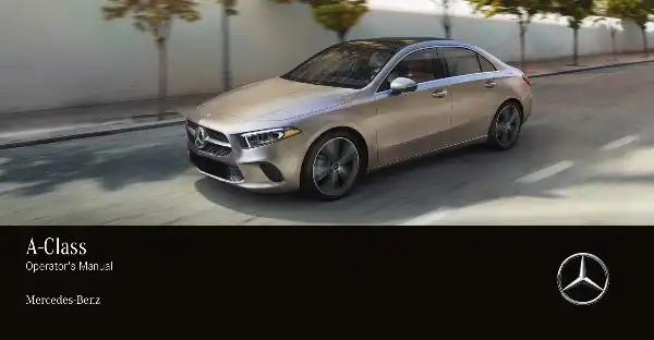 Mercedes-Benz A-Class 2022 MY. Owner&#39;s Manual