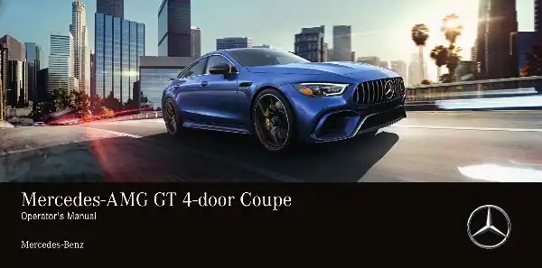 Mercedes-Benz AMG GT 4-Door Coupe 2019 MY. Owner&#39;s Manual