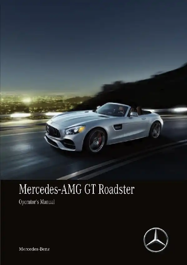 Mercedes-бенз AMG GT 2018 MY. Owner&#39;s Manual