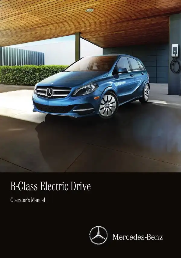 Mercedes-Benz B-Class 2017 MY. Owner&#39;s Manual