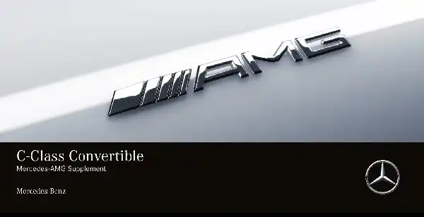 Mercedes-бенз C-Class Cabriolet AMG 2019 MY. Owner&#39;s Manual