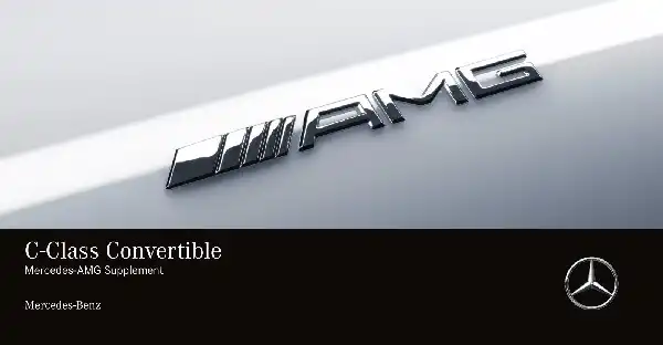 Mercedes-бенз C-Class Cabriolet AMG 2020 MY. Owner&#39;s Manual