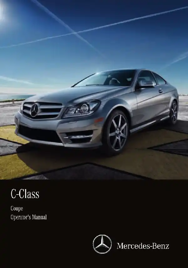 Mercedes-бенз C-Class Coupe 2015 MY. Owner&#39;s Manual