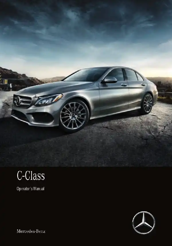 Mercedes-Benz C-Class Sedan 2018 MY. Owner&#39;s Manual