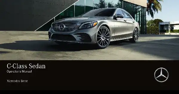 Mercedes-Benz C-Class Sedan 2019 MY. Owner&#39;s Manual