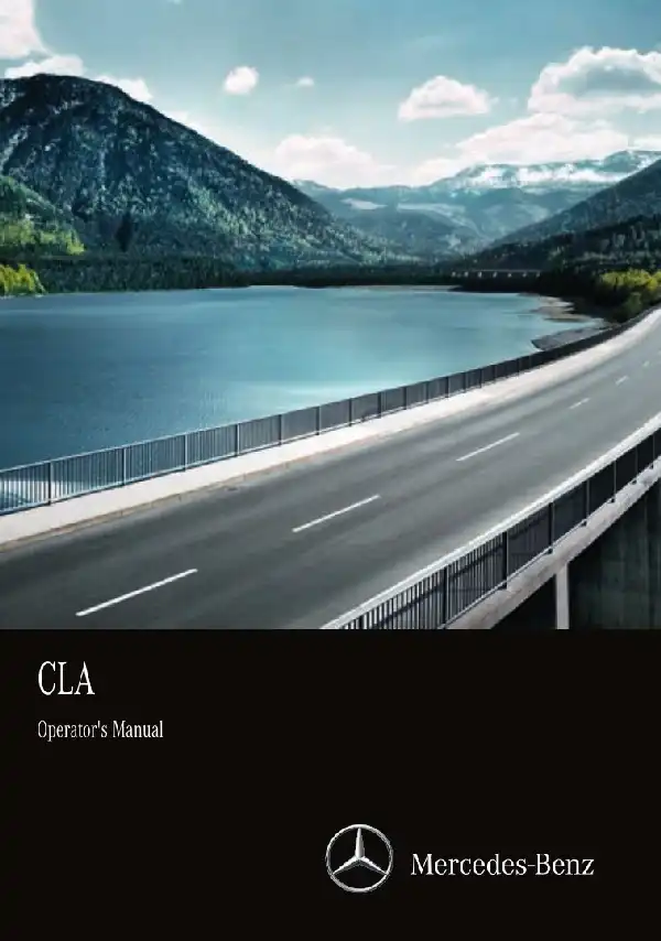 Mercedes-Benz CLA Coupe 2017 MY. Owner&#39;s Manual