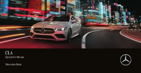 Mercedes-бенз CLA Coupe 2022 MY. Owner&#39;s Manual