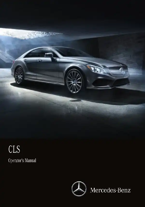 Mercedes-Benz CLS Coupe 2016 MY. Owner&#39;s Manual