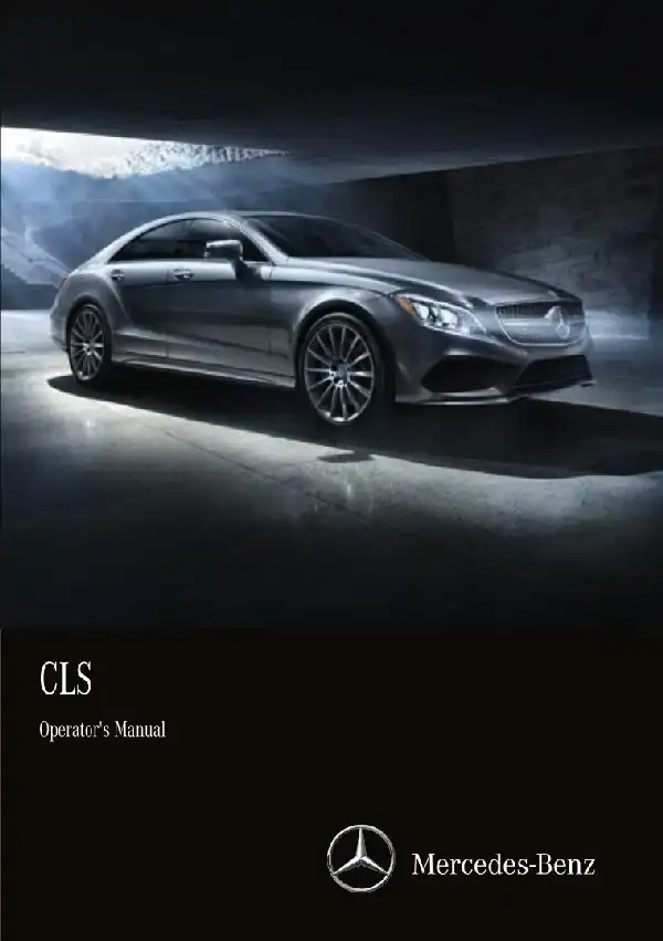 Mercedes-Benz CLS Coupe 2017 MY. Owner&#39;s Manual