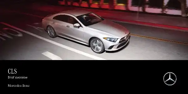 Mercedes-бенз CLS Coupe 2020 MY. Quick Start Guide