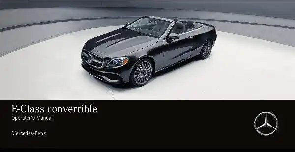 Mercedes-бенз E-Class Cabriolet 2019 MY. Owner&#39;s Manual