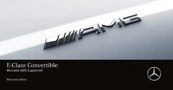 Mercedes-бенз E-Class Cabriolet AMG 2020 MY. Owner&#39;s Manual