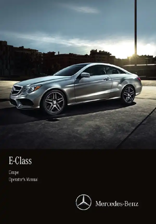 Mercedes-бенз E-Class Coupe 2017 MY. Owner&#39;s Manual